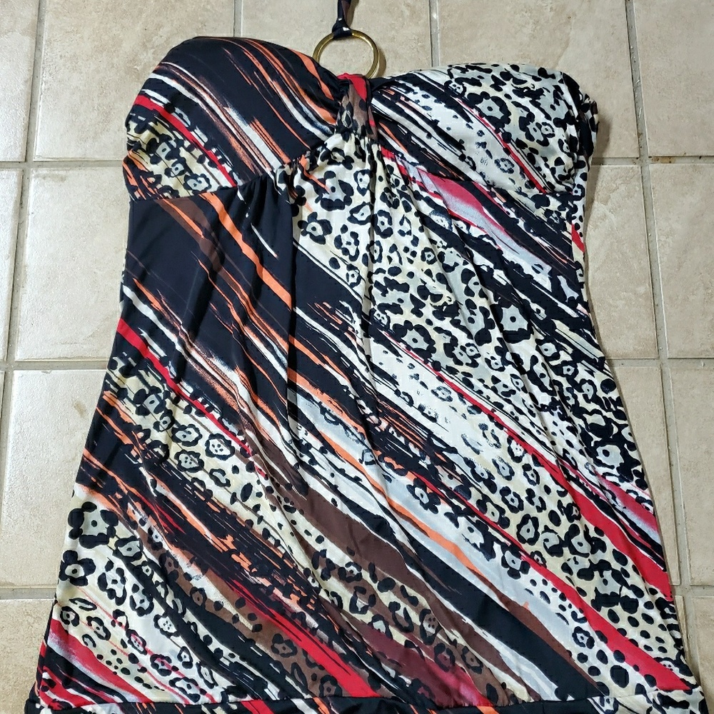 Dots S strapless top